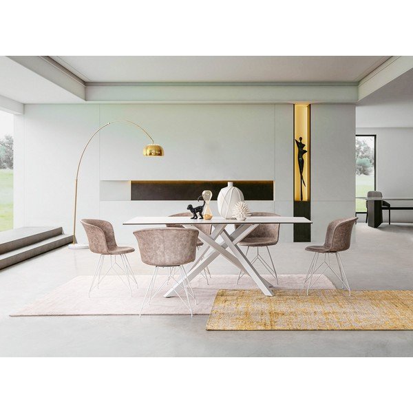 Musztardowy dywan z szenilu tkany ręcznie 155x230 cm Yuno – Bizzotto-image-2