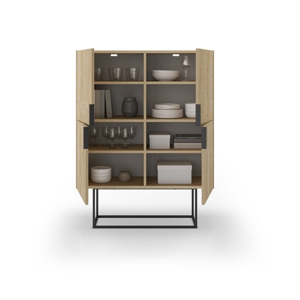 Szafka w dekorze dębu 100x130 cm Titan – Marckeric-image-4