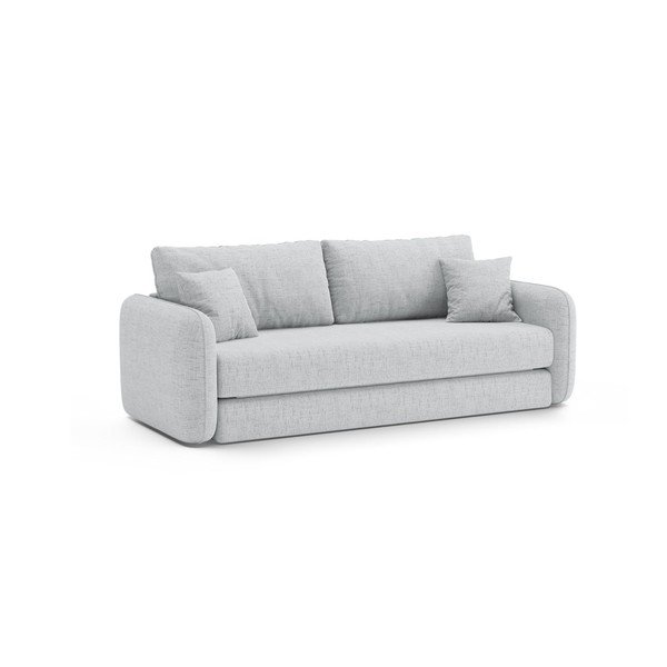 Jasnoszara rozkładana sofa 225 cm – Micadoni -image-3