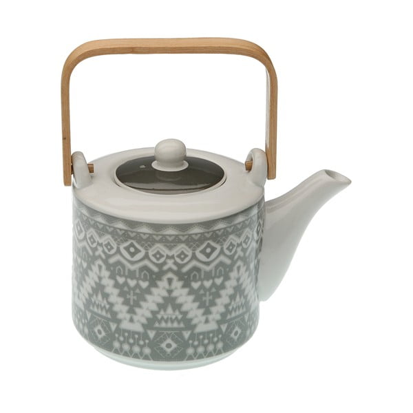 Porcelanowy dzbanek do herbaty z sitkiem VERSA Ornament