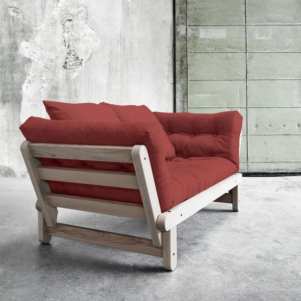 Sofa rozkładana Beat Beech/Passion Red-image-1