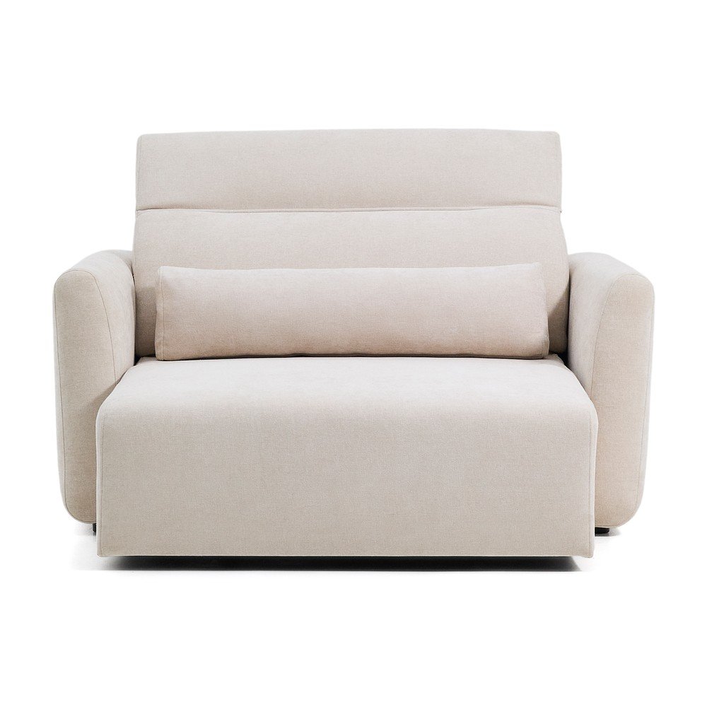 Beżowa częściowo rozkładana sofa z tkaniny szenilowej z szezlongiem 180 cm Lares – Kave Home (zdjęcie 3)