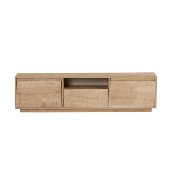Szafka pod TV w dekorze dębu w naturalnym kolorze 160x42x30 cm Sentinel – Kalune Design-image-3