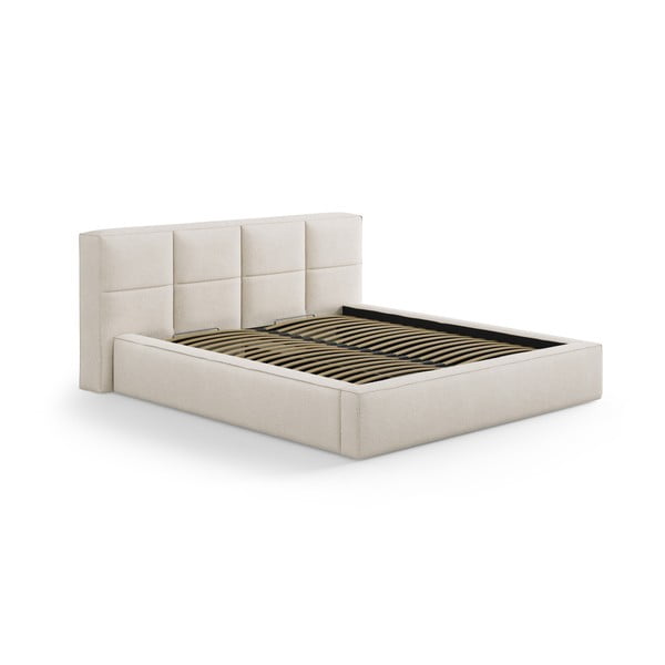 Kremowy tapicerowany zagłówek 229x100 cm Darren – Micadoni -image-3