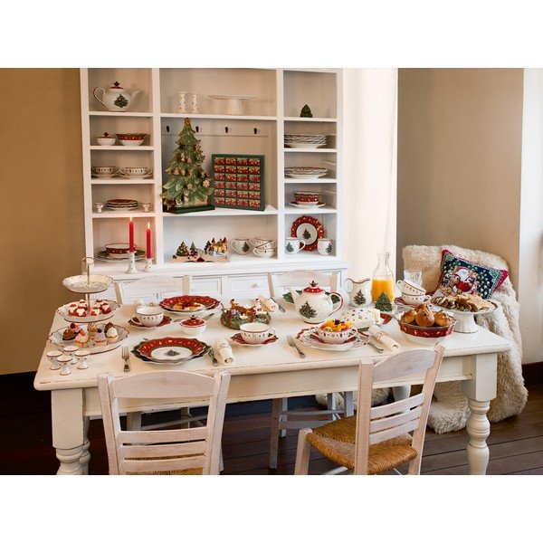 Biało-czerwona porcelanowa świąteczna miska Toy's Delight Villeroy&Boch, ø 14,8 cm-image-3