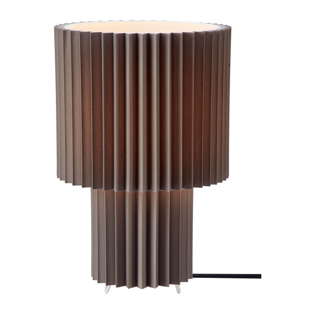 Szara lampa stołowa z tekstylnym kloszem (wysokość 32 cm) Catis – Markslöjd