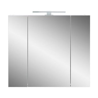 Biała szafka łazienkowa z lustrem 76x71 cm – Germania