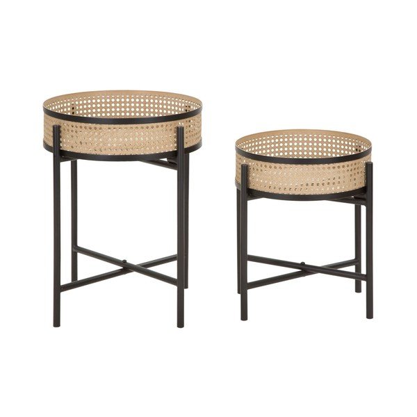 Okrągłe stoliki zestaw 2 szt. ø 40 cm Fuji – Mauro Ferretti-image-2