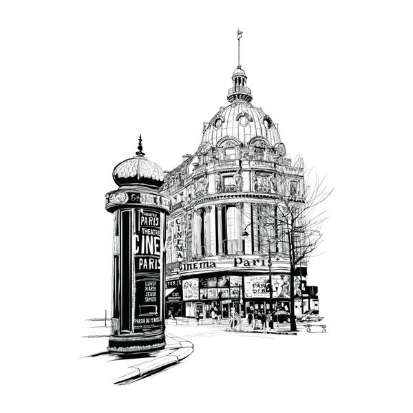Naklejka ścienna Ambiance Wall Decal Paris the Racecourse, 85x60 cm-image-2