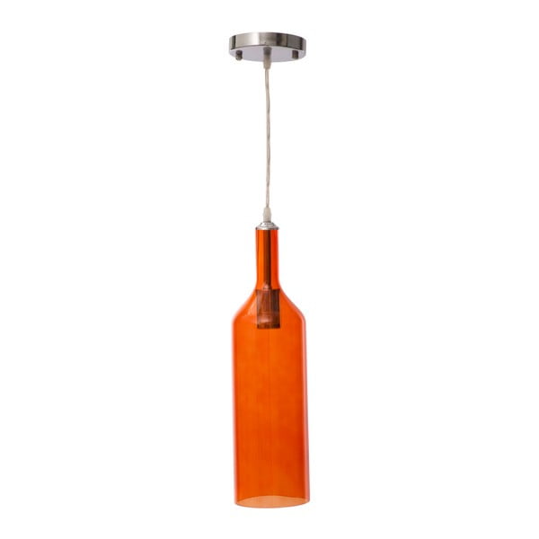 Pomarańczowa lampa wisząca Mauro Ferretti Bottle