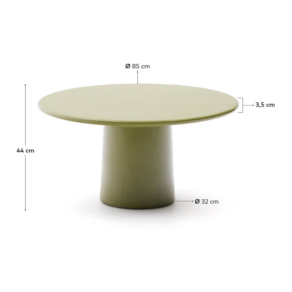 Okrągły stolik ogrodowy betonowy ø 85 cm Albanella – Kave Home (zdjęcie 9)