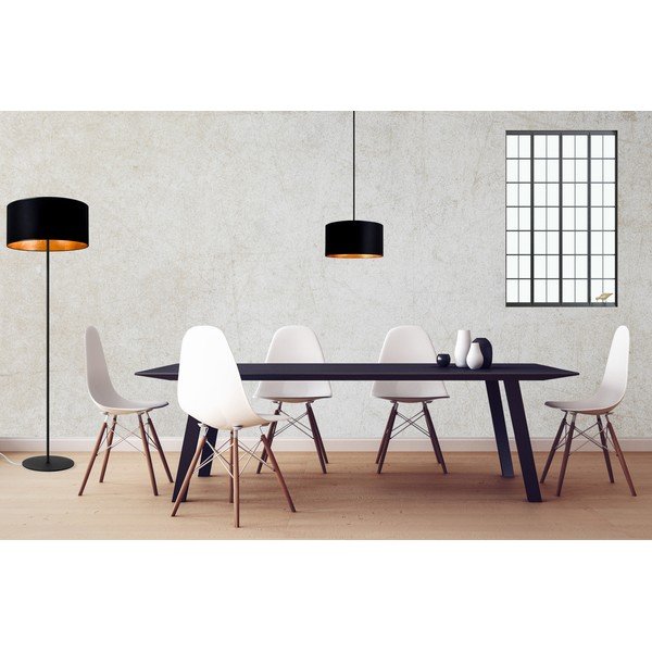 Czarna lampa wisząca z wnętrzem w kolorze złota Sotto Luce Mika, ⌀ 36 cm-image-1