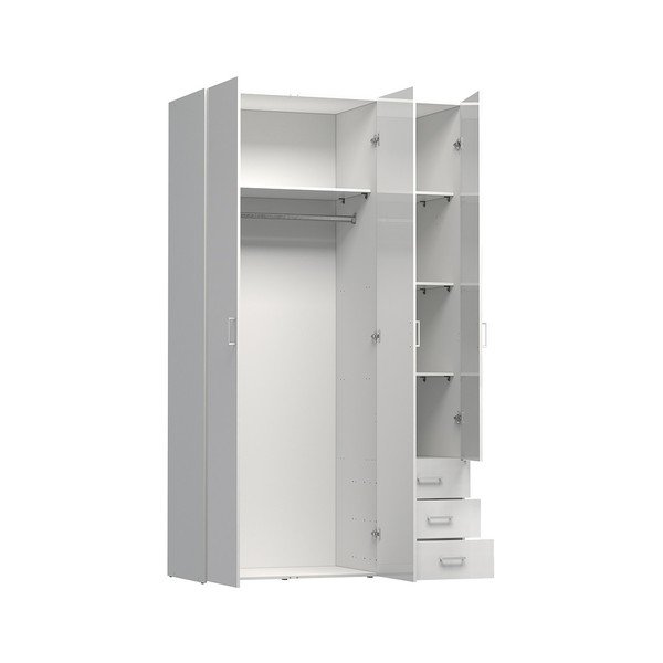 Biała szafa Evegreen House Spark, wys. 200,4 cm-image-1