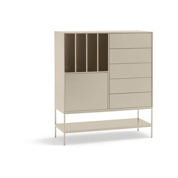 Kremowa szafka 120x140x45 cm Platt – Teulat-image-2