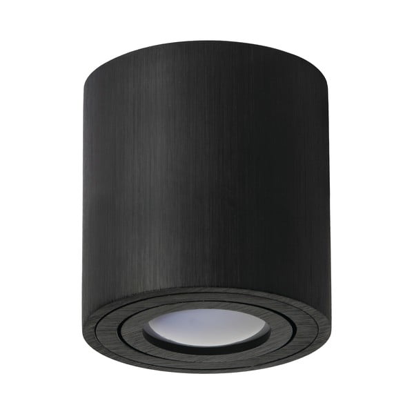 Czarna lampa sufitowa Kobi Minimalism, wys. 8,4 cm