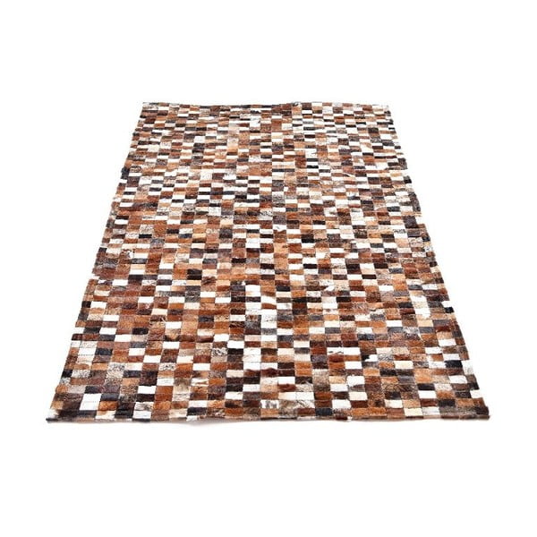 Skórzany dywan Mosaik, 193x143 cm