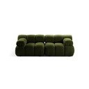 Zielona sofa modułowa z materiału bouclé 188 cm Bellis – Micadoni Home
