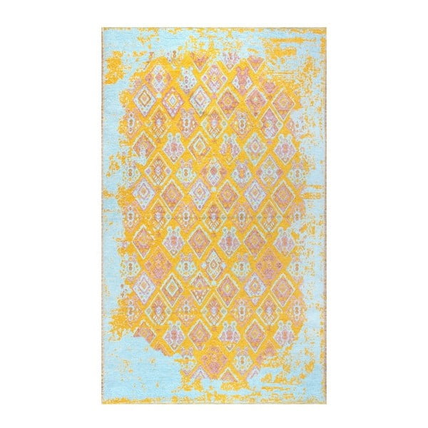 Żółto-niebieski dywan dwustronny Halimod Darina, 155x230 cm