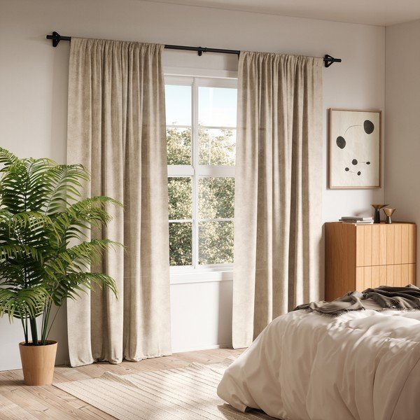 Stalowy regulowany karnisz w kolorze matowej czerni 107 - 305 cm Trinity – Umbra-image-3