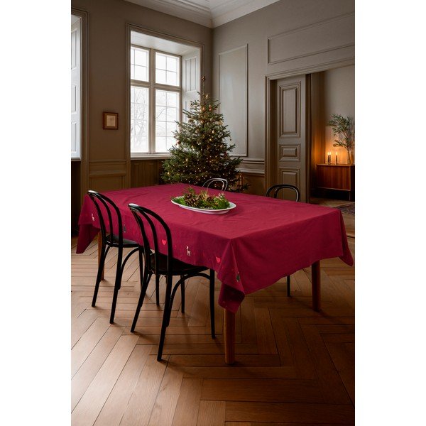 Obrus ze świątecznym motywem z mieszanki bawełny 150x270 cm Christmas Fable – JUNA-image-1