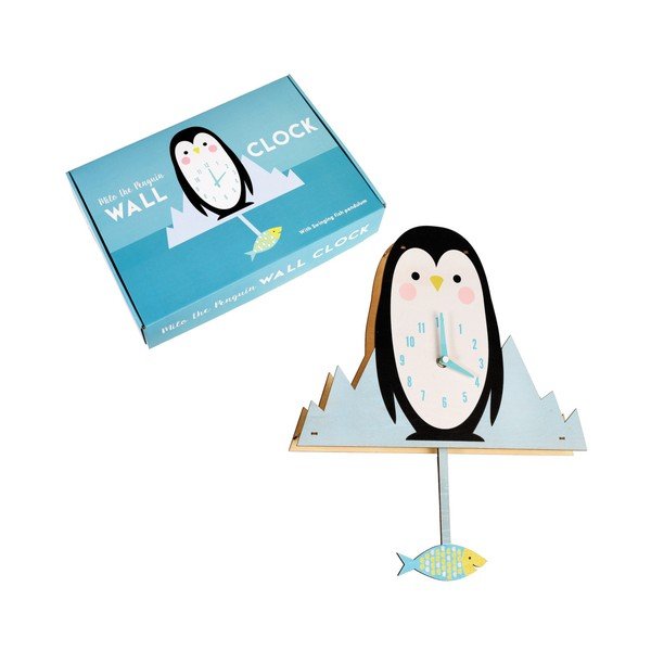 Zegar drewniany Rex London Milo The Penguin-image-2