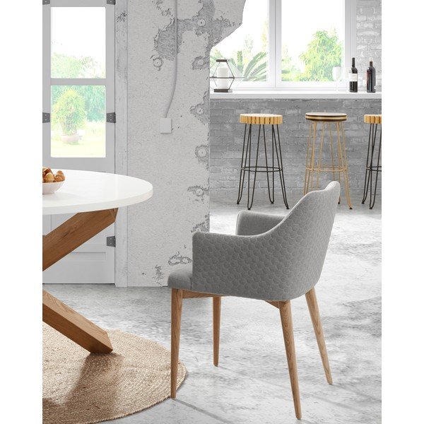 Jasnoszare krzesło do jadalni Kave Home Danai-image-4