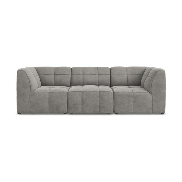 Szara aksamitna sofa 255 cm Aloha – Makamii-image-2