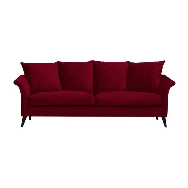 Czerwona sofa 3-osobowa The Classic Living Chloe