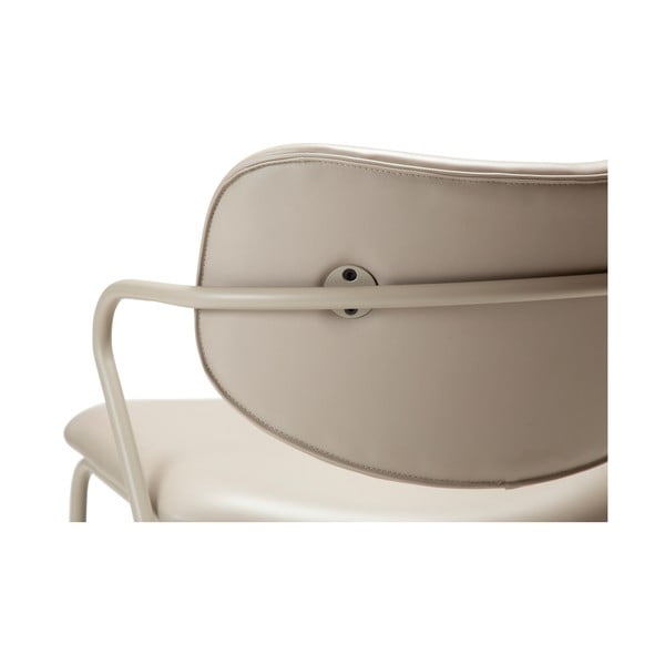 Beżowy fotel z imitacji skóry Zed – DAN-FORM Denmark-image-1