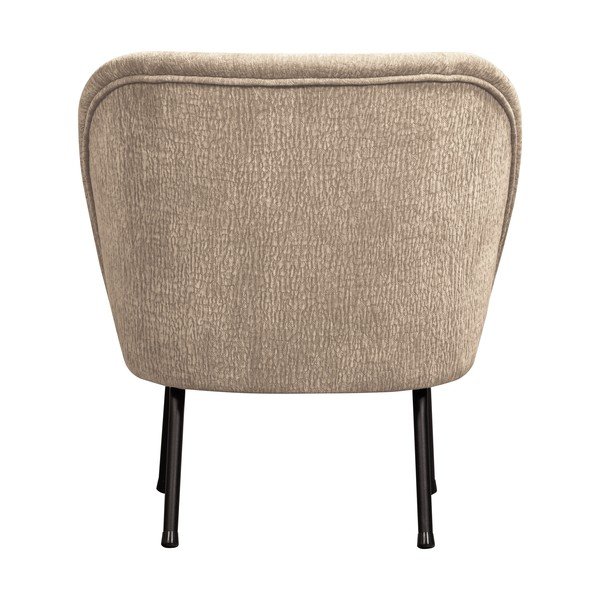 Beżowy fotel z tkaniny szenilowej Vogue – WOOOD-image-3