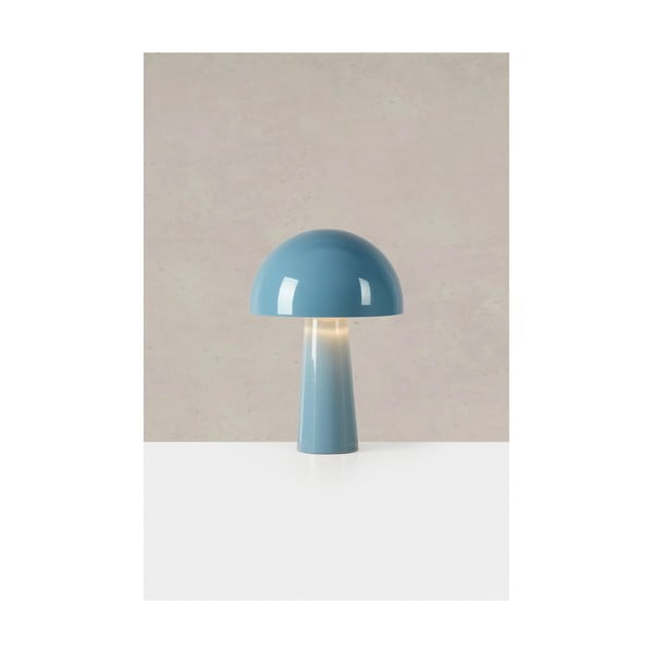 Niebieska lampa stołowa z metalowym kloszem (wysokość 36 cm) Mantar – Markslöjd-image-3