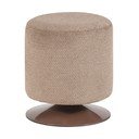 Jasnobrązowy puf z materiału bouclé Islen – WOOOD