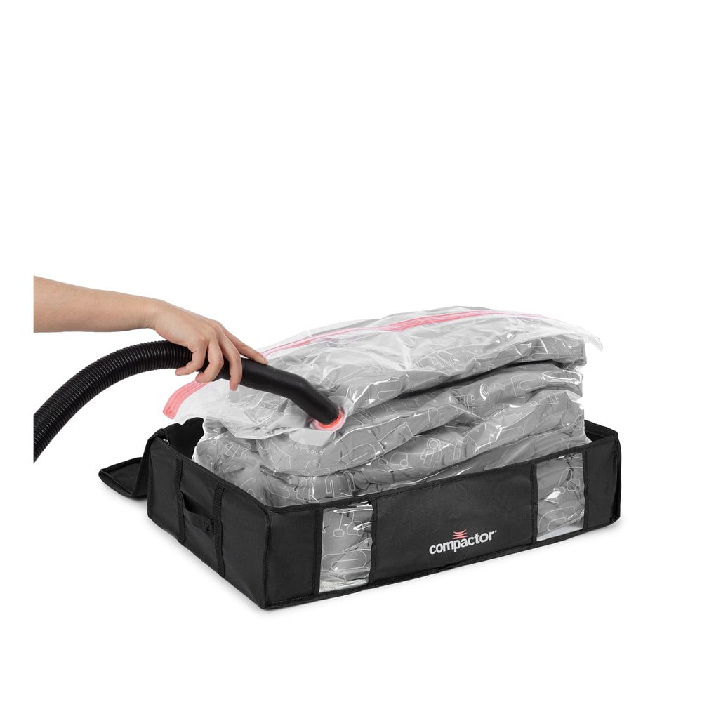 Czarny pojemnik na ubrania pod łóżko Compactor XXL Black Edition 3D, 145 l (zdjęcie 6)