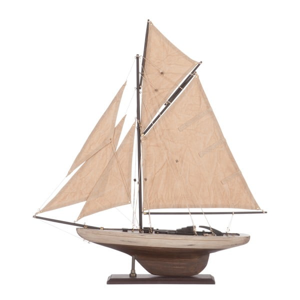 Dekoracja: statek Sail Boat Beige, 55 cm