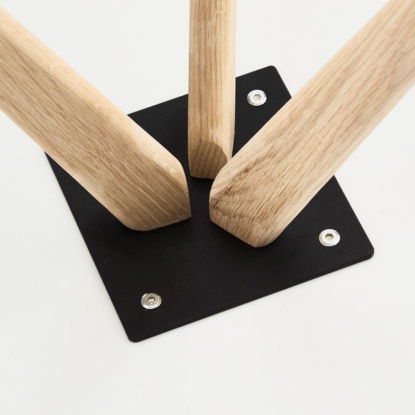 Biały stolik drewniany Furnhouse Life, Ø 40 cm-image-1