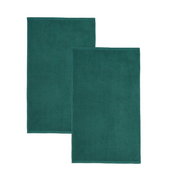 Ciemnozielone bawełniane ręczniki kąpielowe szybkoschnące/frotte zestaw 2 szt. 90x140 cm Quick Dry – Catherine Lansfield