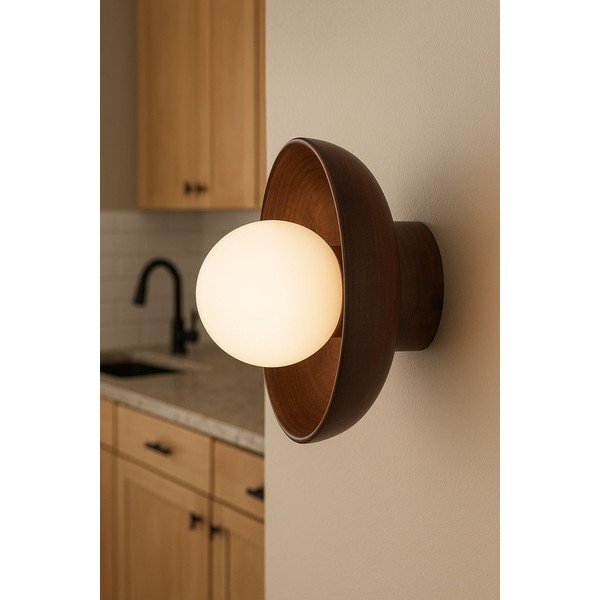 Brązowy kinkiet ø 24 cm Elsa – Opviq lights-image-2