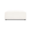 Beżowy podnóżek z materiału bouclé Jodie – Micadoni Home