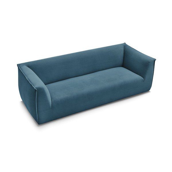 Niebieska sztruksowa sofa 242 cm Giorgia – Bobochic Paris-image-3