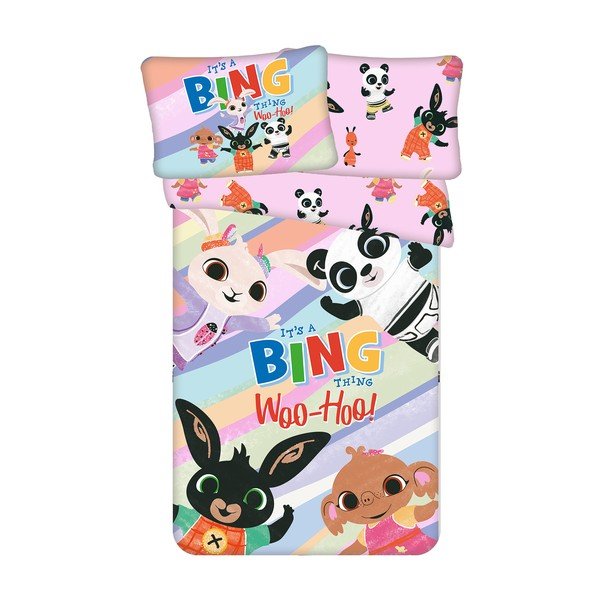 Bawełniana pościel dziecięca do łóżeczka 100x135 cm Bing "It's a thing" – Jerry Fabrics