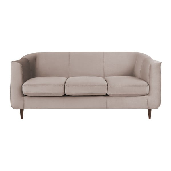 Beżowa aksamitna sofa Kooko Home Glam, 175 cm