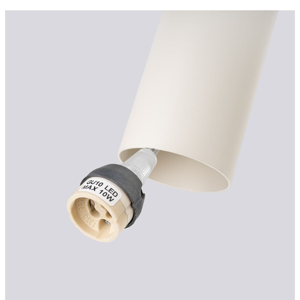 Kremowa lampa wisząca ø 19,5 cm Castro – Sollux (zdjęcie 11)