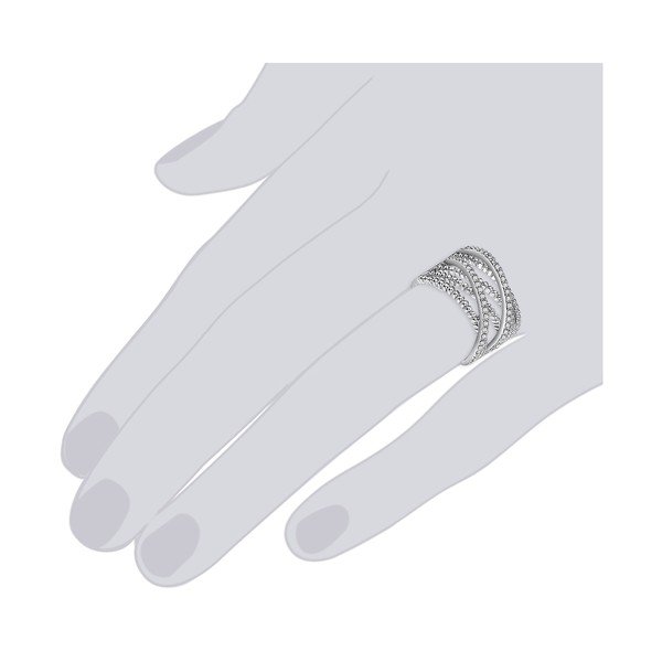 Pierścionek w kolorze srebra Criss, 54-image-2