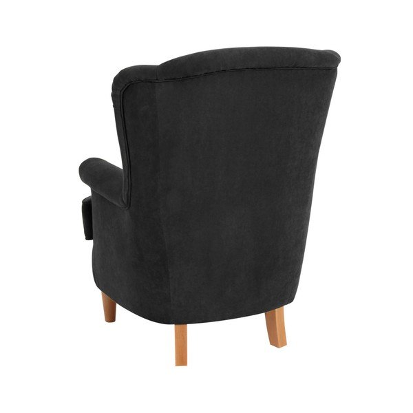 Czarny fotel Max Winzer Kendra Velor-image-4