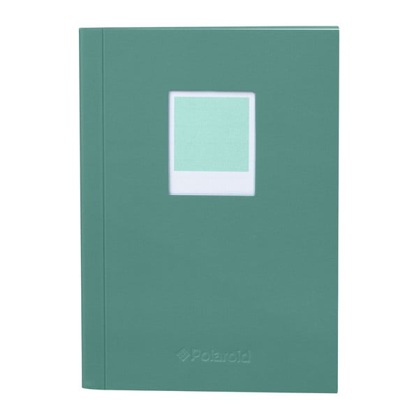 Zielony notes Polaroid Soft Touch, 14,9 x 10,5 cm