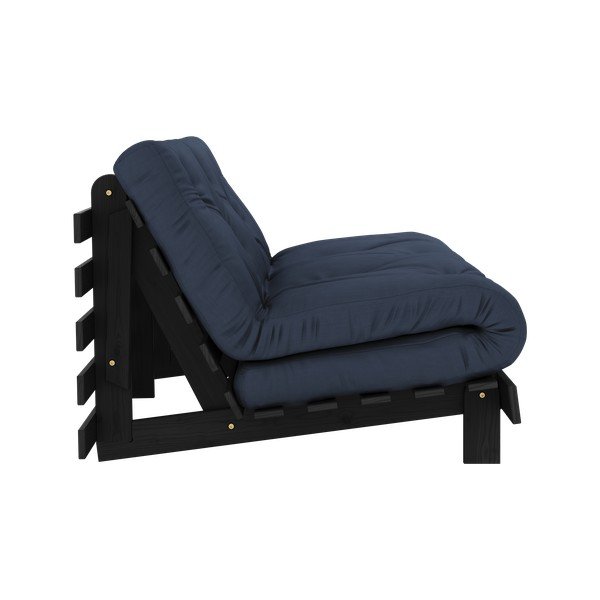 Ciemnoniebieska rozkładana sofa 160 cm Roots Black Night – Karup Design-image-4
