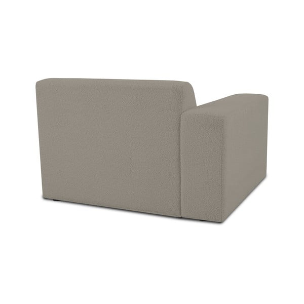 Jasnobrązowy moduł sofy z materiału bouclé (lewostronny) Roxy – Scandic-image-2