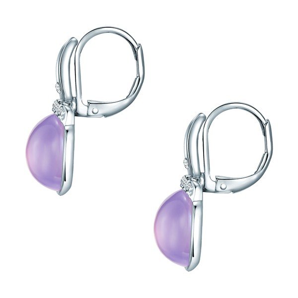 Kolczyki z kryształami Swarovski Pure Pink-image-1