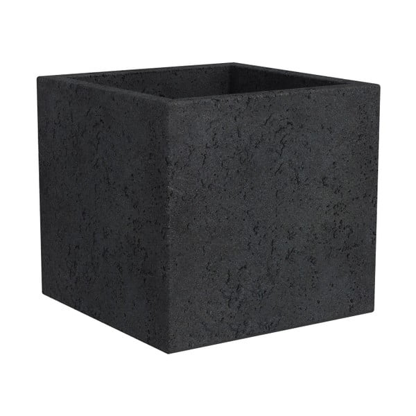 Skrzynka na doniczkę Stone, 30 cm, czarna