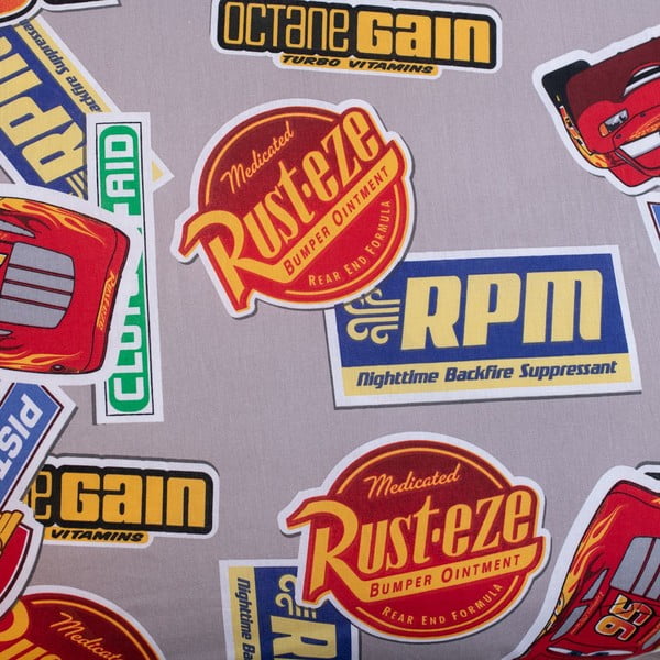 Czerwona bawełniana pościel dziecięca jednoosobowa 140x200 cm Cars "Legend" – Jerry Fabrics-image-4